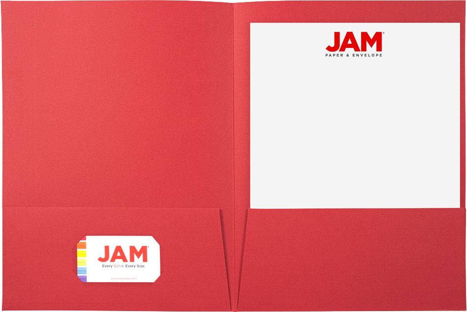 Red Linen 9 x 12 Folders