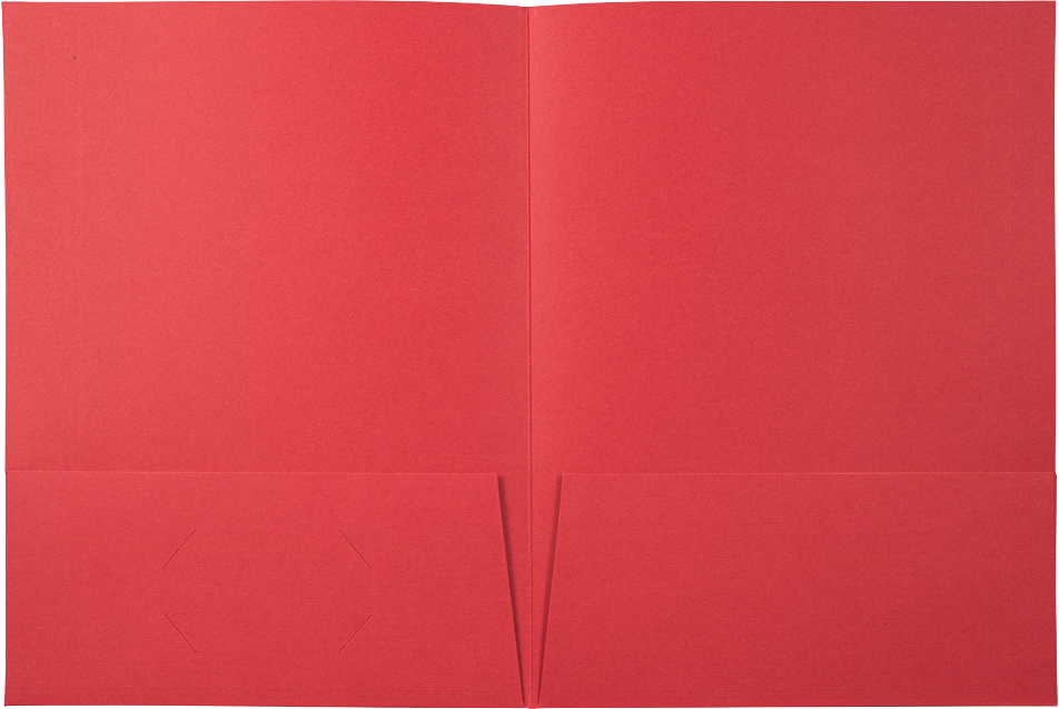 Red Linen 9 x 12 Folders