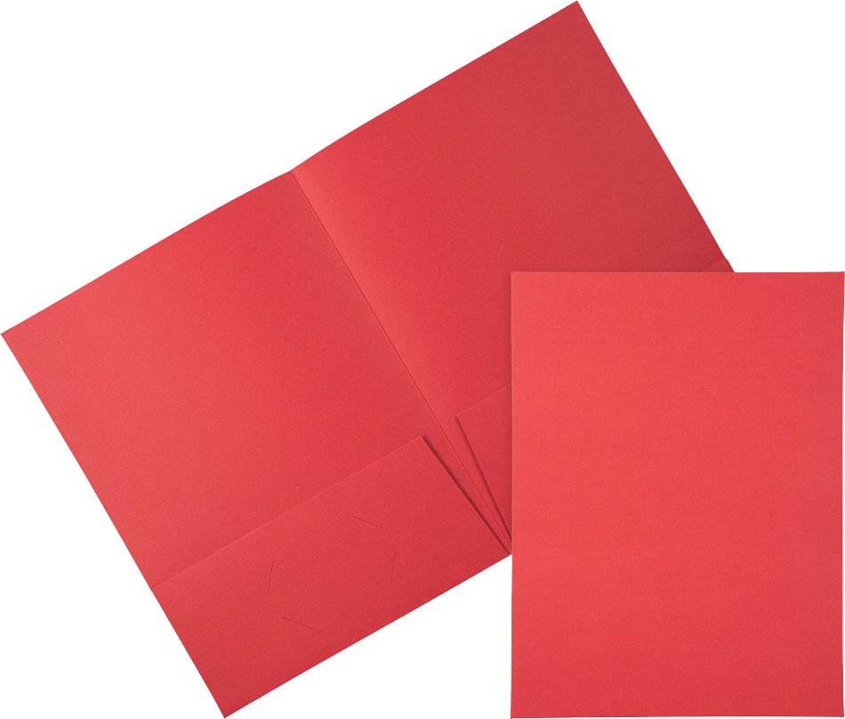 Red Linen 9 x 12 Folders