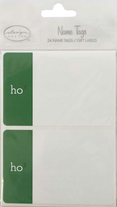 Ho Ho Ho 2 1/4 x 3 1/2 Christmas Gift Label Stickers