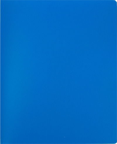 Blue 9 x 12 Plastic 6 Pocket Folders