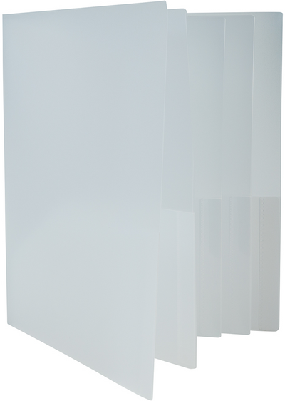 Clear 9 x 12 Plastic 10 Pocket Folders
