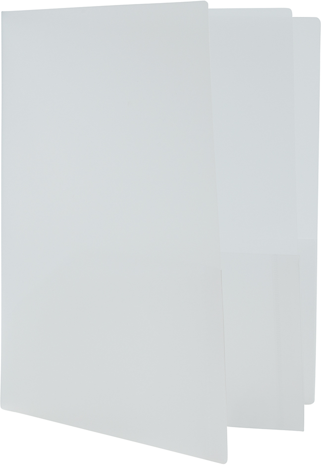 Clear 9 x 12 Plastic 4 Pocket Folders