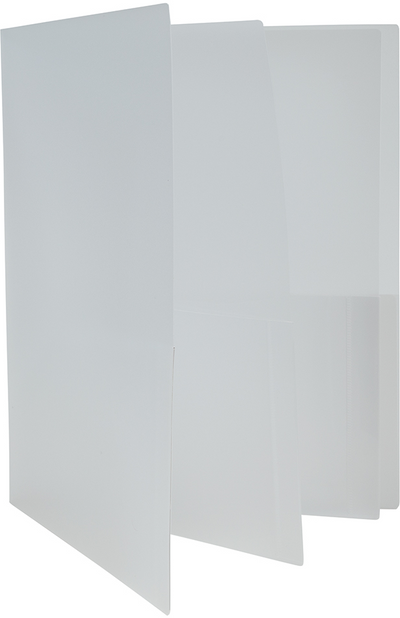 Clear 9 x 12 Plastic 6 Pocket Folders