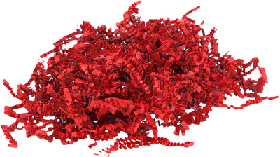 Red Crinkle Cut Shred Tissue Paper - 2oz