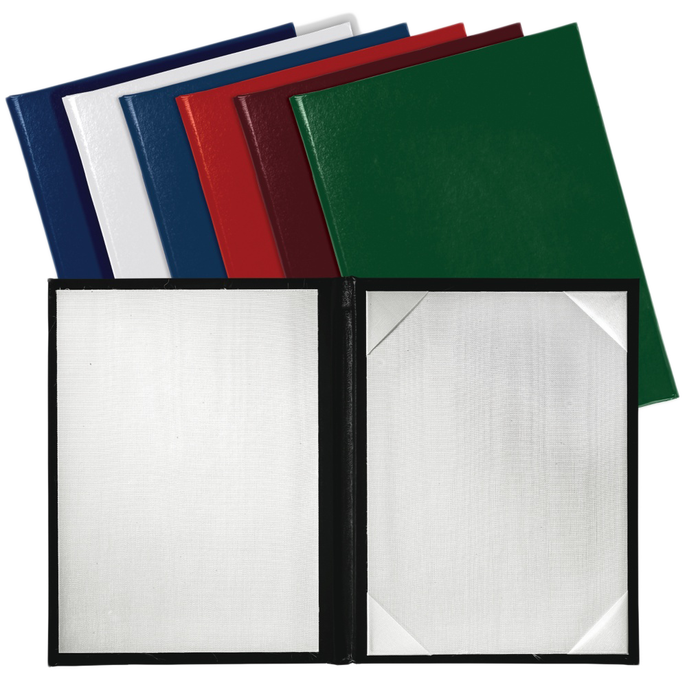 10 1/2 x 12 1/2 Landscape Padded Diploma Covers (Holds 10 x 12 Document) - White