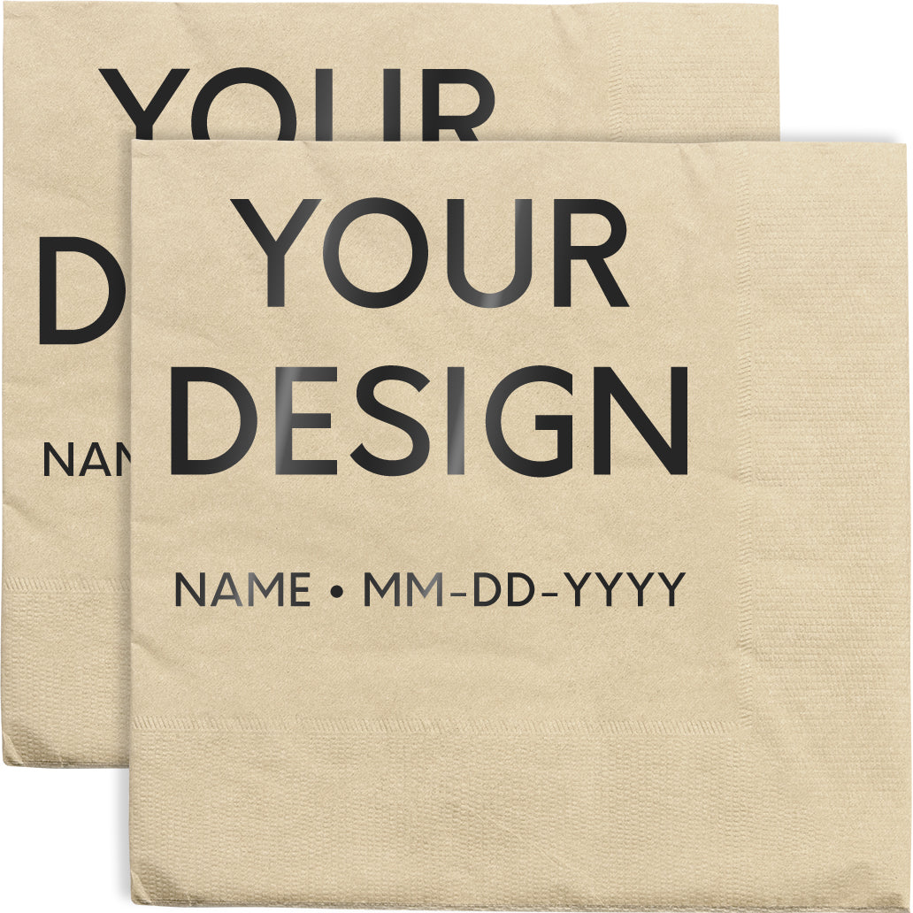 Sand Brown 6 1/2 x 6 1/2 Lunch Napkins