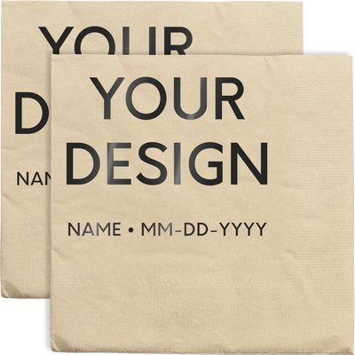 Sand Brown 6 1/2 x 6 1/2 Lunch Napkins