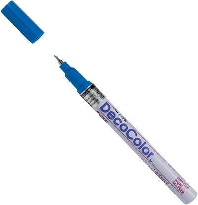 Blue Opaque Extra Fine Line Paint Marker