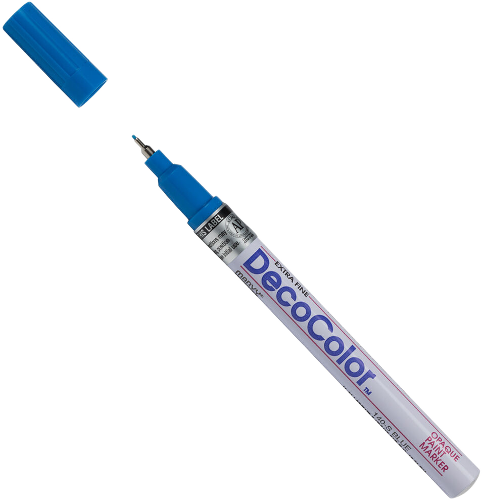 Blue Opaque Extra Fine Line Paint Marker