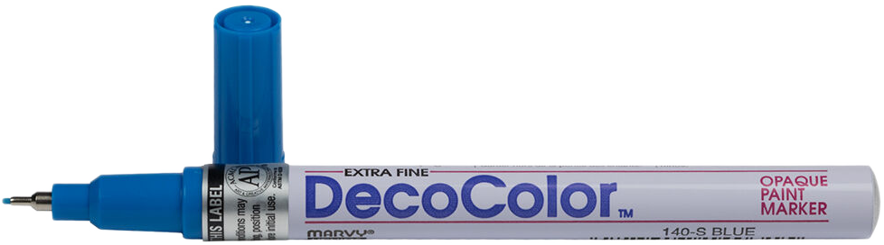 Blue Opaque Extra Fine Line Paint Marker