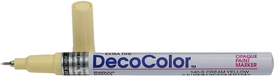 Cream Yellow Opaque Extra Fine Line Paint Marker
