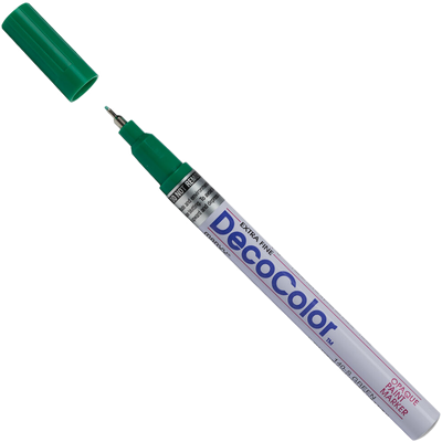 Green Opaque Extra Fine Line Paint Marker