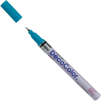 Light Blue Opaque Extra Fine Line Paint Marker