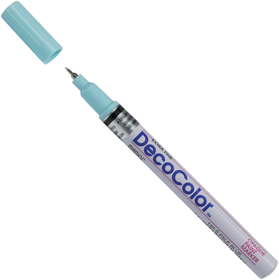 Pale Blue Opaque Extra Fine Line Paint Marker