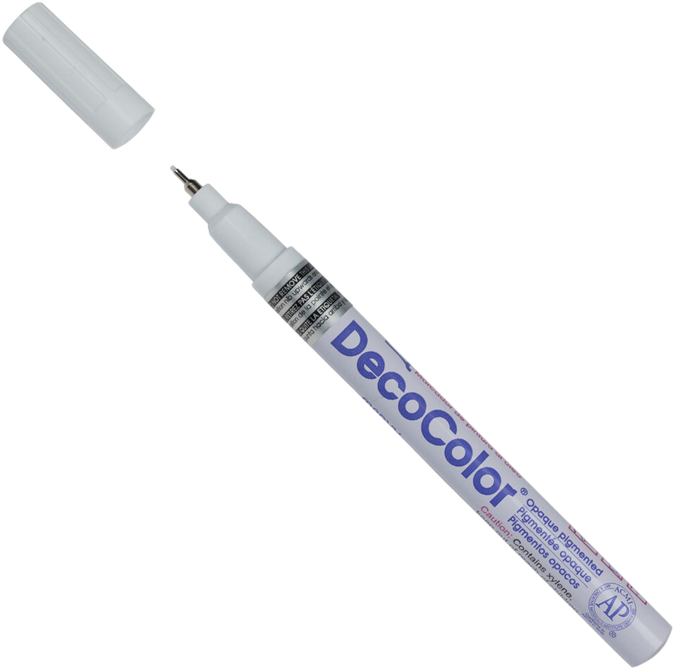 White Opaque Extra Fine Line Paint Marker