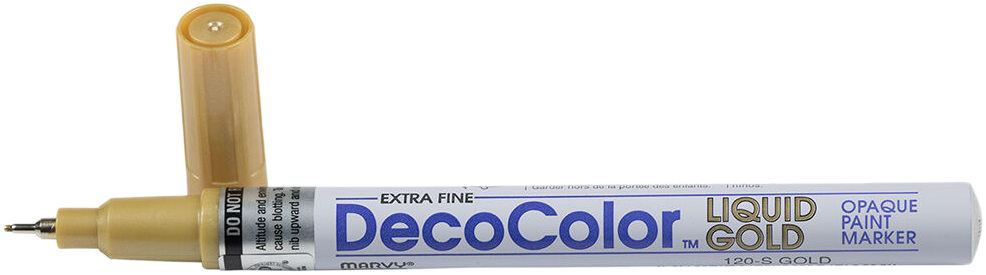 Gold Opaque Extra Fine Line Paint Marker