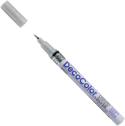 Silver Opaque Extra Fine Line Paint Marker