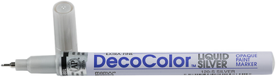 Silver Opaque Extra Fine Line Paint Marker