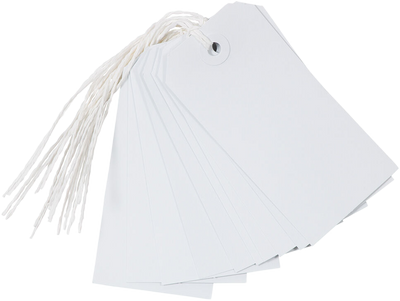 White Medium Gift Tags (4 1/4 x 2 3/8) - 10 Pack