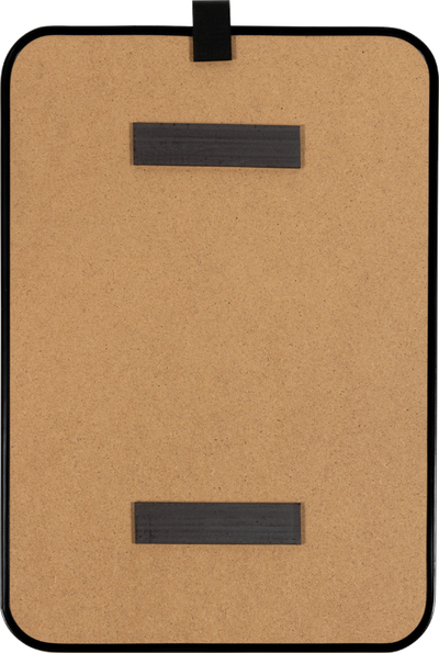 White with Black Frame Dry Erase Board