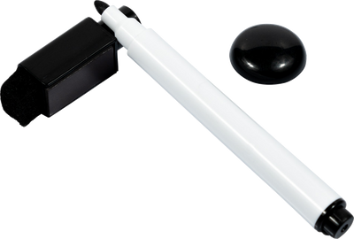 White with Black Frame Dry Erase Board