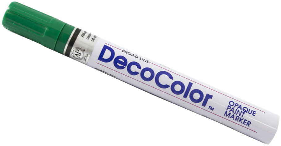 Green Broad Line Opaque Paint Marker