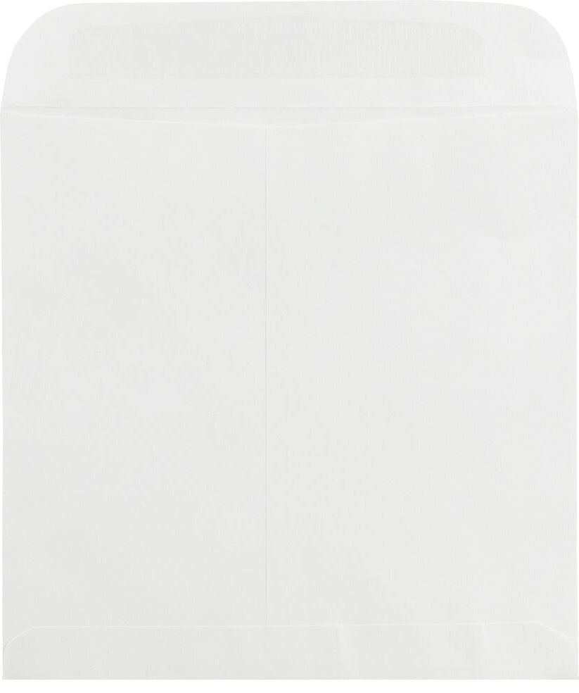 White 28lb 13 1/2 x 13 1/2 Square Envelopes