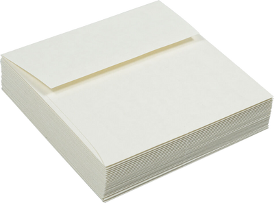 White Parchment 32lb 5 1/8 x 5 1/8 Envelopes