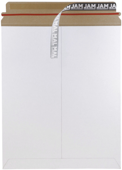 White 130lb 11 x 13 1/2 Photo Mailer Envelopes with Peel & Seal