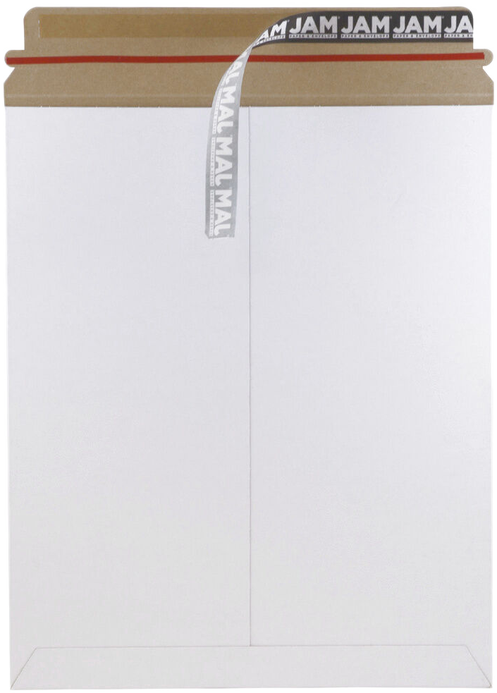 White 130lb 11 x 13 1/2 Photo Mailer Envelopes with Peel & Seal