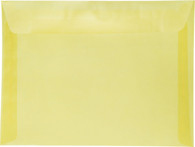 Primary Yellow Translucent 30lb 9 x 12 Booklet Envelopes