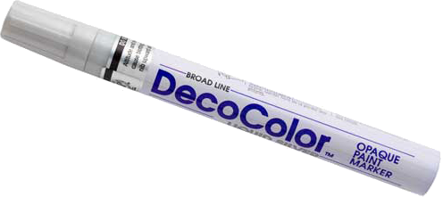 Silver Broad Line Opaque Paint Marker