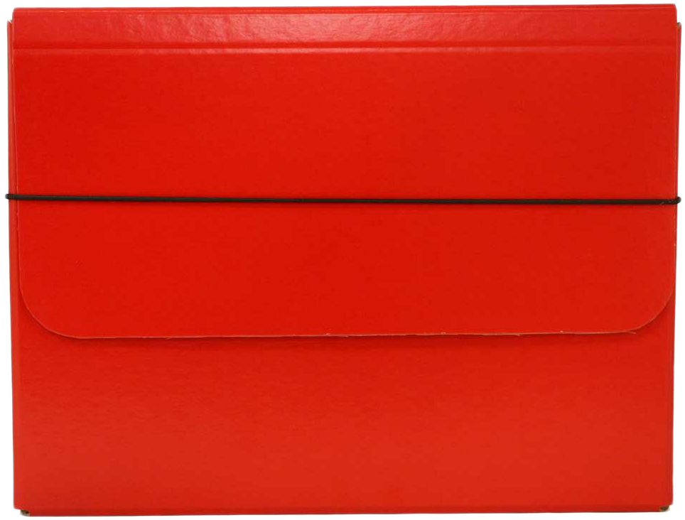 Red 10 x 13 1/4 x 1 1/4 Thick Elastic Portfolios