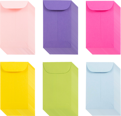Assorted Fashion #3 Coin Envelope (2 1/4 x 3 1/2) - 150 Pack