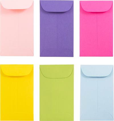 Assorted Fashion #3 Coin Envelope (2 1/4 x 3 1/2) - 150 Pack