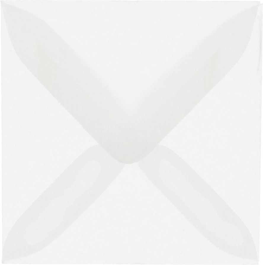 Clear Translucent 28lb 3 1/8 x 3 1/8 Square Envelopes