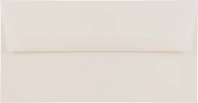 White 24lb Strathmore #7 3/4 Monarch Square Flap Premium Envelopes (3 7/8 x 7 1/2)