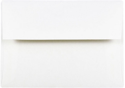 White 32lb Strathmore A6 Invitation Premium Envelopes (4 3/4 x 6 1/2)