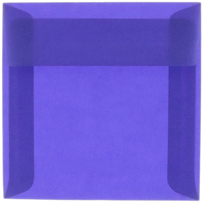 Primary Blue Translucent 30lb 5 1/2 x 5 1/2 Square Envelopes