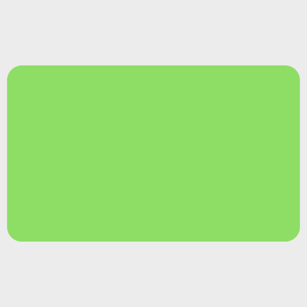 Neon Green 1 1/2 x 2 1/2 Inch Roll of Rectangle Labels - Bright Adhesive