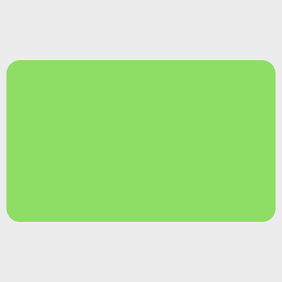 Neon Green 1 1/2 x 2 1/2 Inch Roll of Rectangle Labels - Bright Adhesive