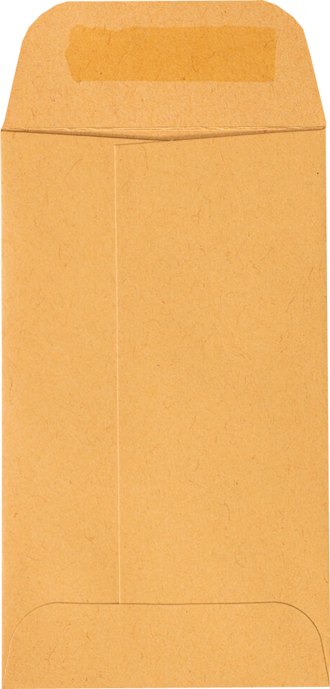 Brown Kraft 28lb #3 Coin Envelopes (2 1/2 x 4 1/4) with Peel & Seal