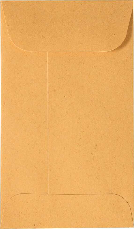Brown Kraft 28lb #3 Coin Envelopes (2 1/2 x 4 1/4) with Peel & Seal