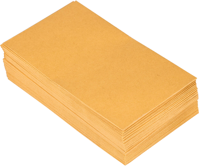 Brown Kraft 28lb #6 Coin Envelopes (3 3/8 x 6) with Peel & Seal