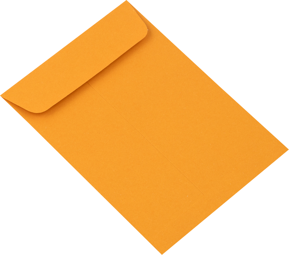 Brown Kraft 28lb 5 1/2 x 7 1/2 Open End Envelopes with Peel & Seal