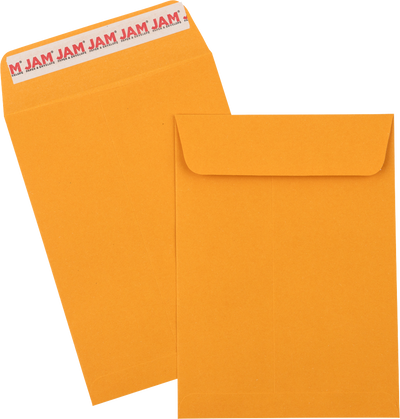 Brown Kraft 28lb 5 1/2 x 7 1/2 Open End Envelopes with Peel & Seal