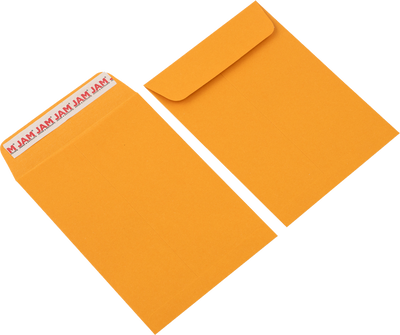Brown Kraft 28lb 5 1/2 x 7 1/2 Open End Envelopes with Peel & Seal