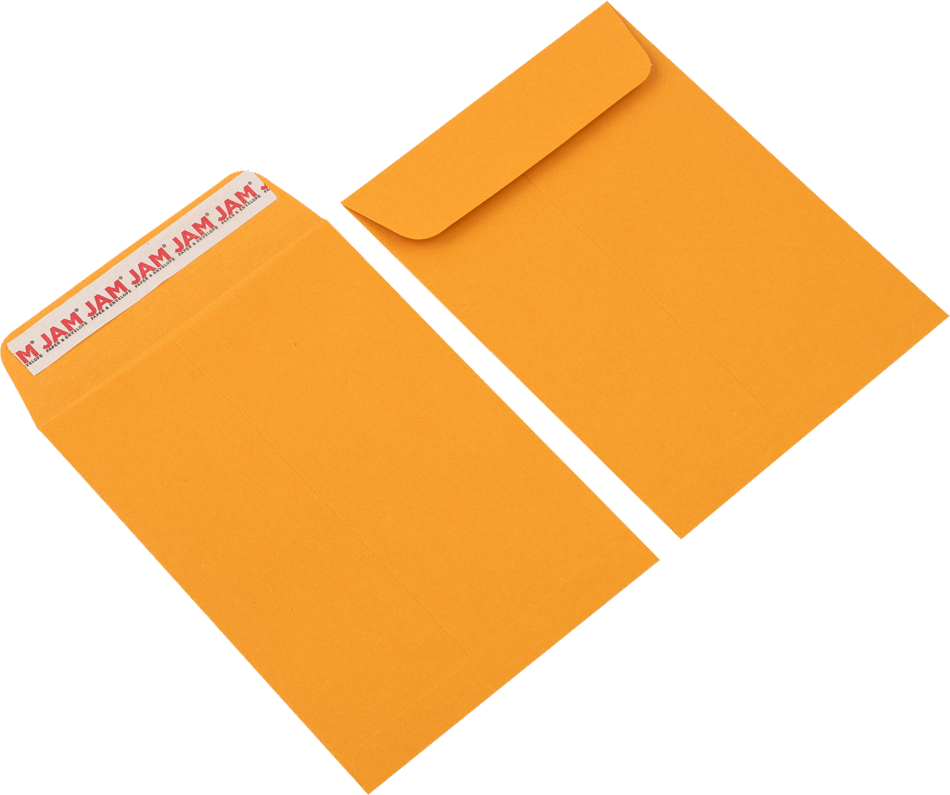 Brown Kraft 28lb 5 1/2 x 7 1/2 Open End Envelopes with Peel & Seal