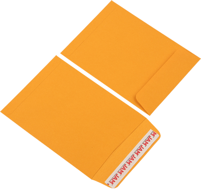 Brown Kraft 28lb 5 1/2 x 7 1/2 Open End Envelopes with Peel & Seal